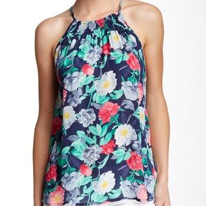 Joie Esmie Silk Tank Dark Navy Size XS